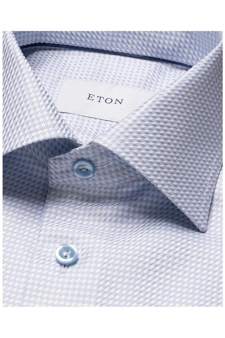 Contemporary Fit Houndstooth Dress Shirt, Alternate, color, LIGHT BLUE