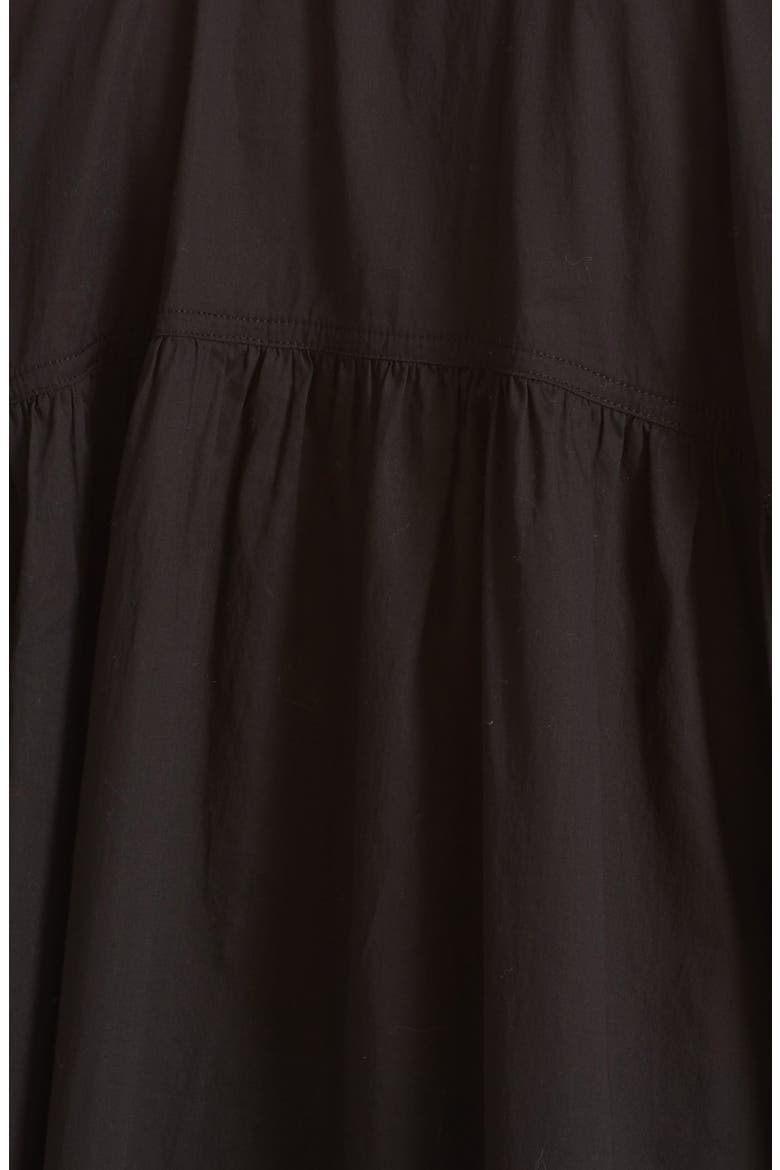 Trapunto Detail Popover Blouse, Alternate, color, BLACK