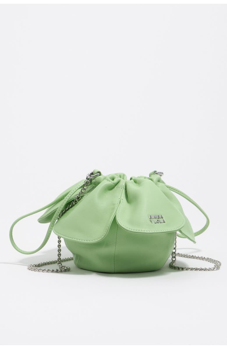 Bimba y Lola Leather Pétalo Bag, Main, color, Pastel Green