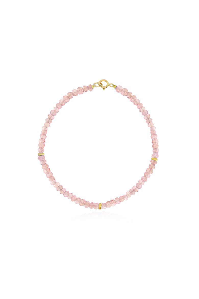 Pink Opal Bead Bracelet, Main, color, Pink Opal