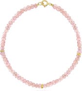 The Lovery Fine Jewelry Pink Opal Bead Bracelet