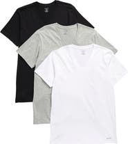 Calvin Klein 3-Pack Cotton V-Neck T-Shirt