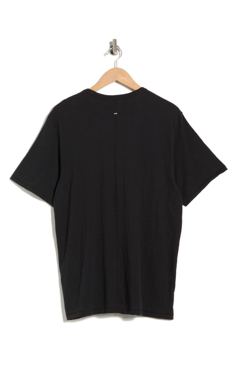 rag & bone Classic Cotton Slub Jersey T-Shirt, Alternate, color, Black
