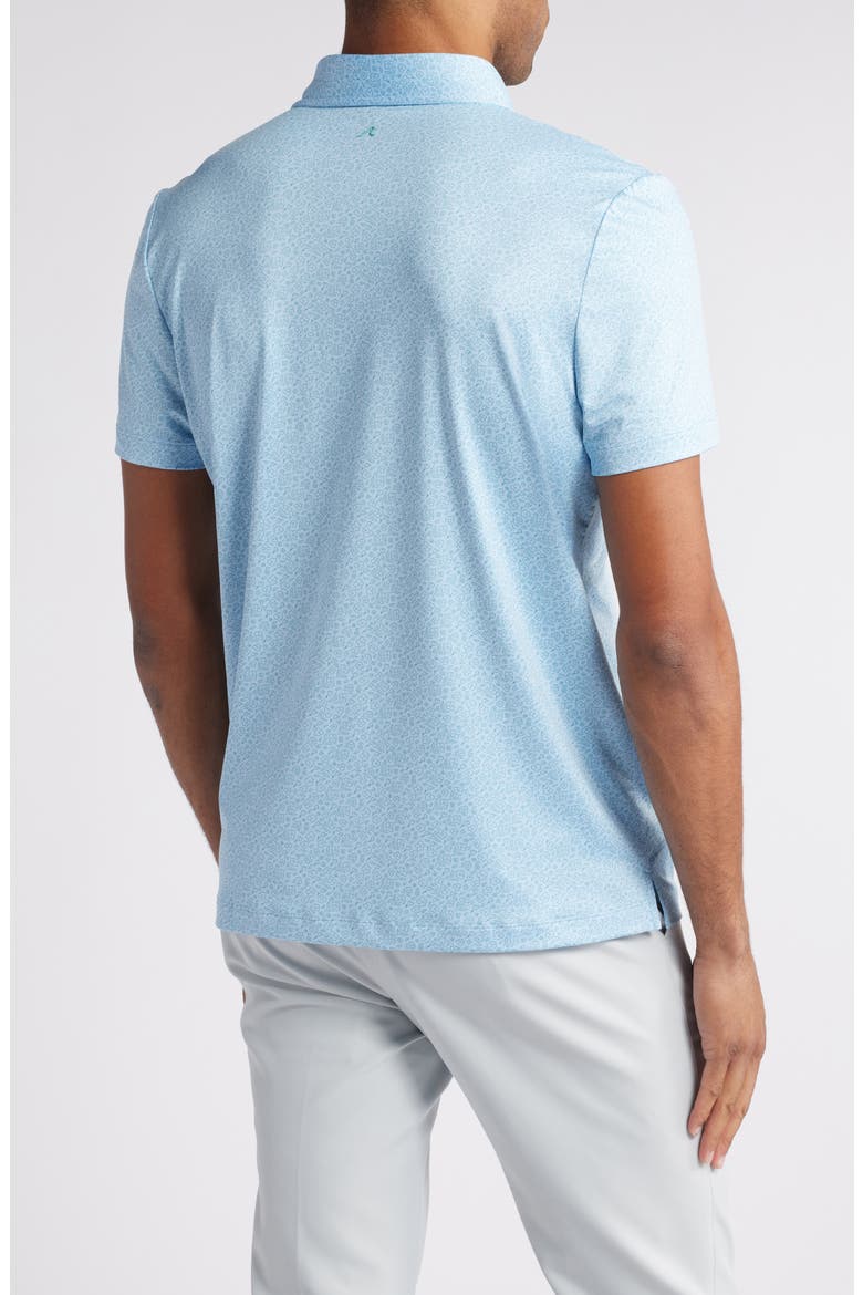 Kimbell Floral Performance Polo, Alternate, color, ATMOSPHERE