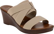 ITALIAN SHOEMAKERS Clous Wedge Sandal