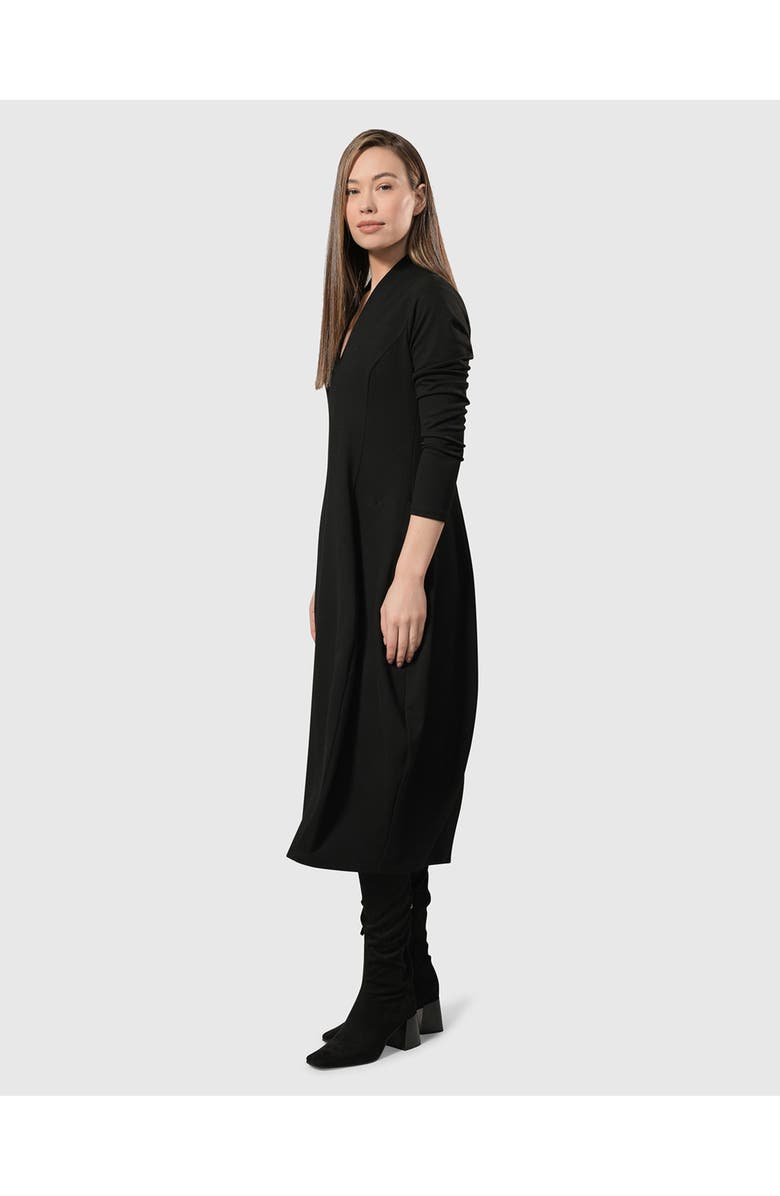 Alembika Essential Pockets Cocoon Dress, Alternate, color, Black