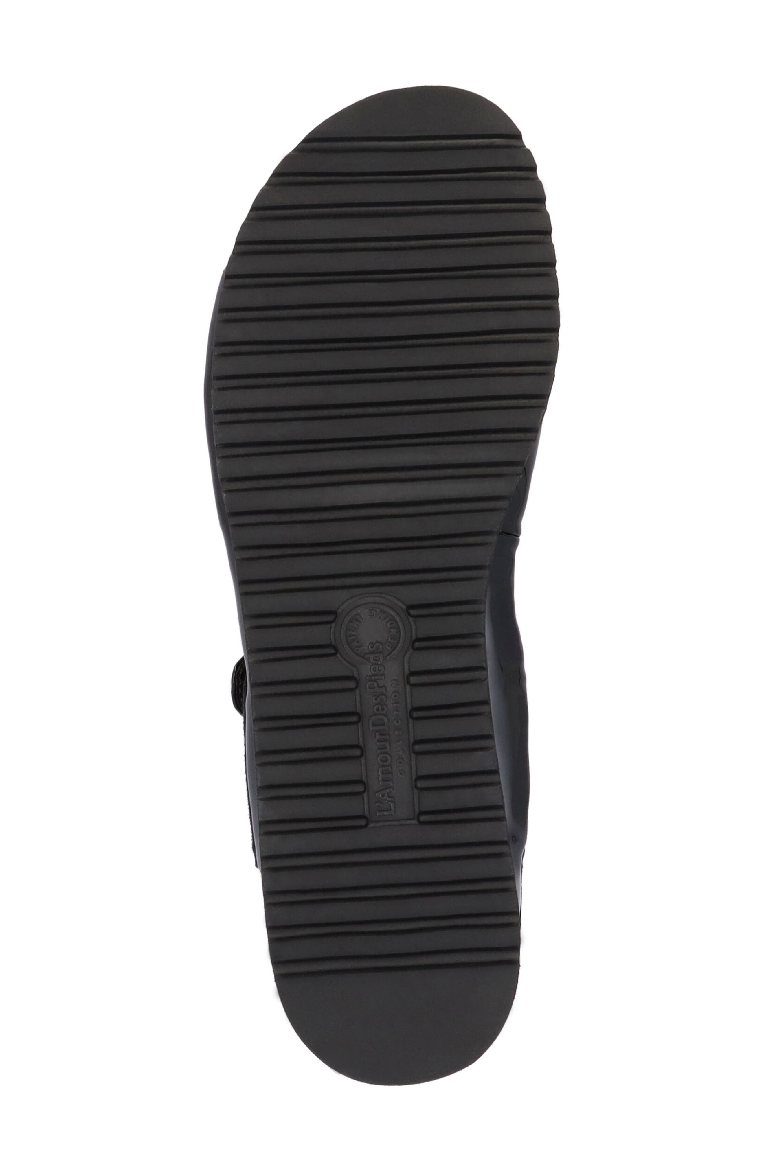 L'Amour des Pieds Azenor Ankle Strap Sandal, Alternate, color, Black