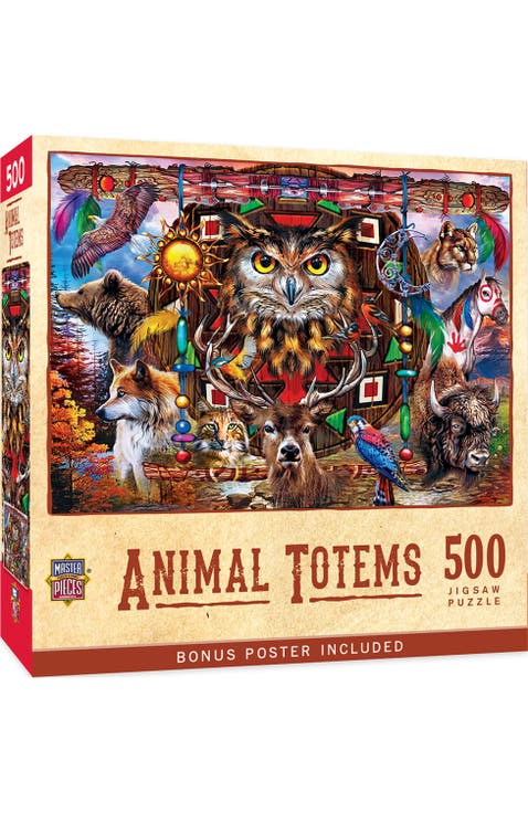 Animal Totems 500 Piece Jigsaw Puzzle