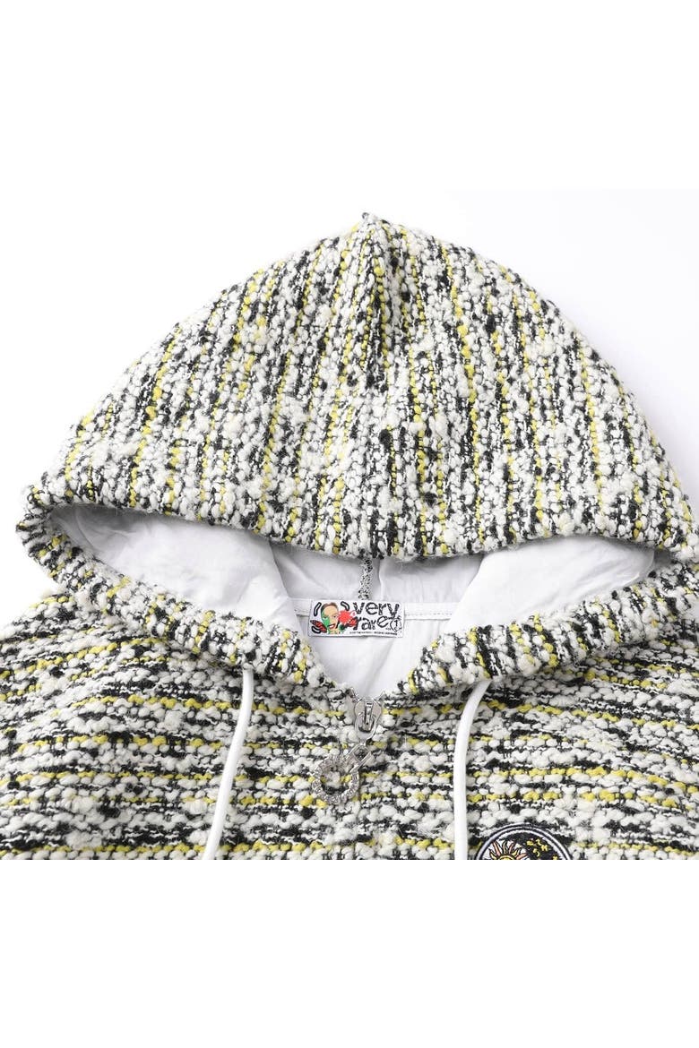 Cloudburst Tweed Hoodie, Alternate, color, Yellow