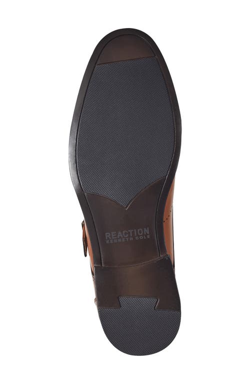 Kenneth Cole Reaction Cheer One Buckle Monk Shoe In Brown