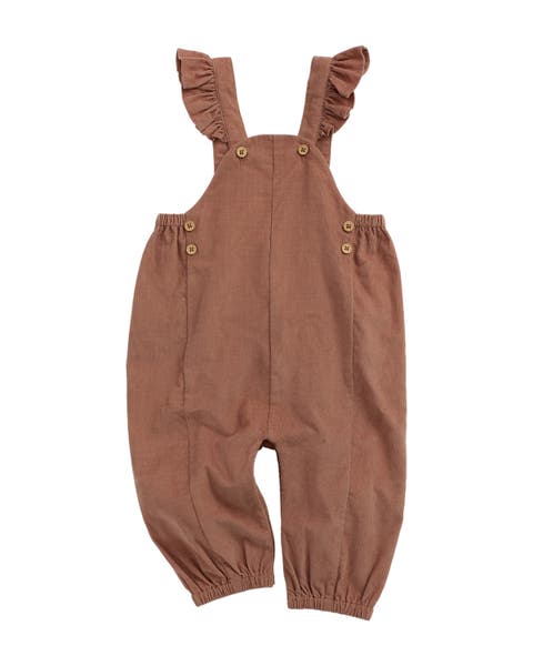 Frilled Corduroy Overalls (Baby)