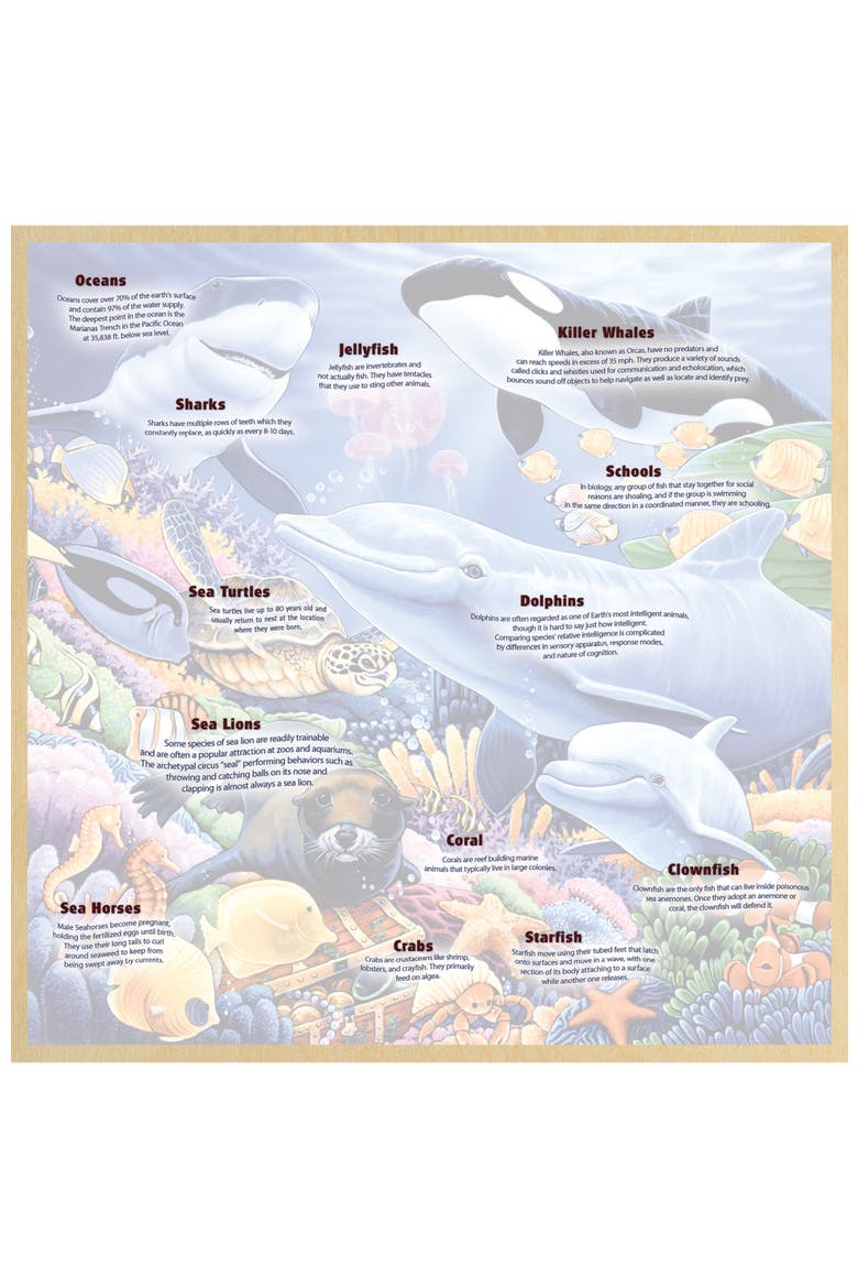 Undersea Friends 48 Piece Wood Puzzle, Alternate, color, Multicolor