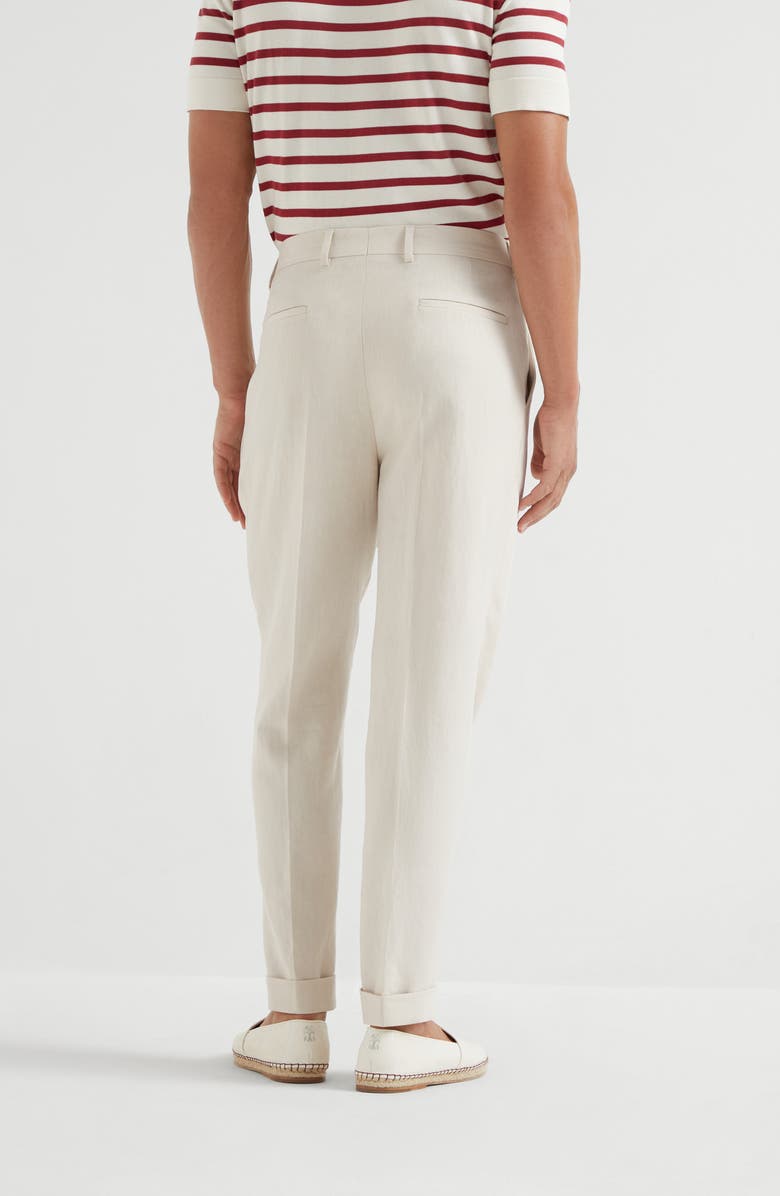 Brunello Cucinelli Leisure fit trousers with pleat, Alternate, color, 