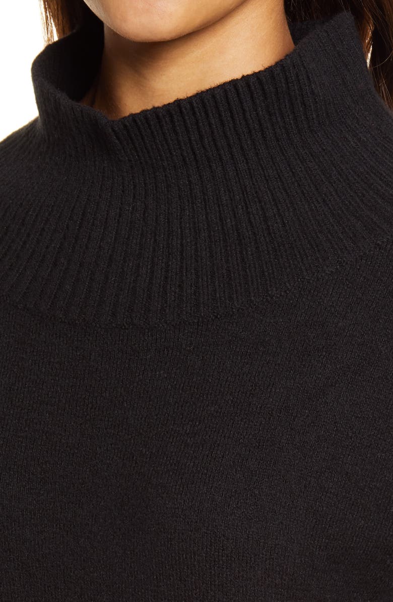 Caslon<sup>®</sup> Mock Neck Cotton Blend Sweater, Alternate, color,