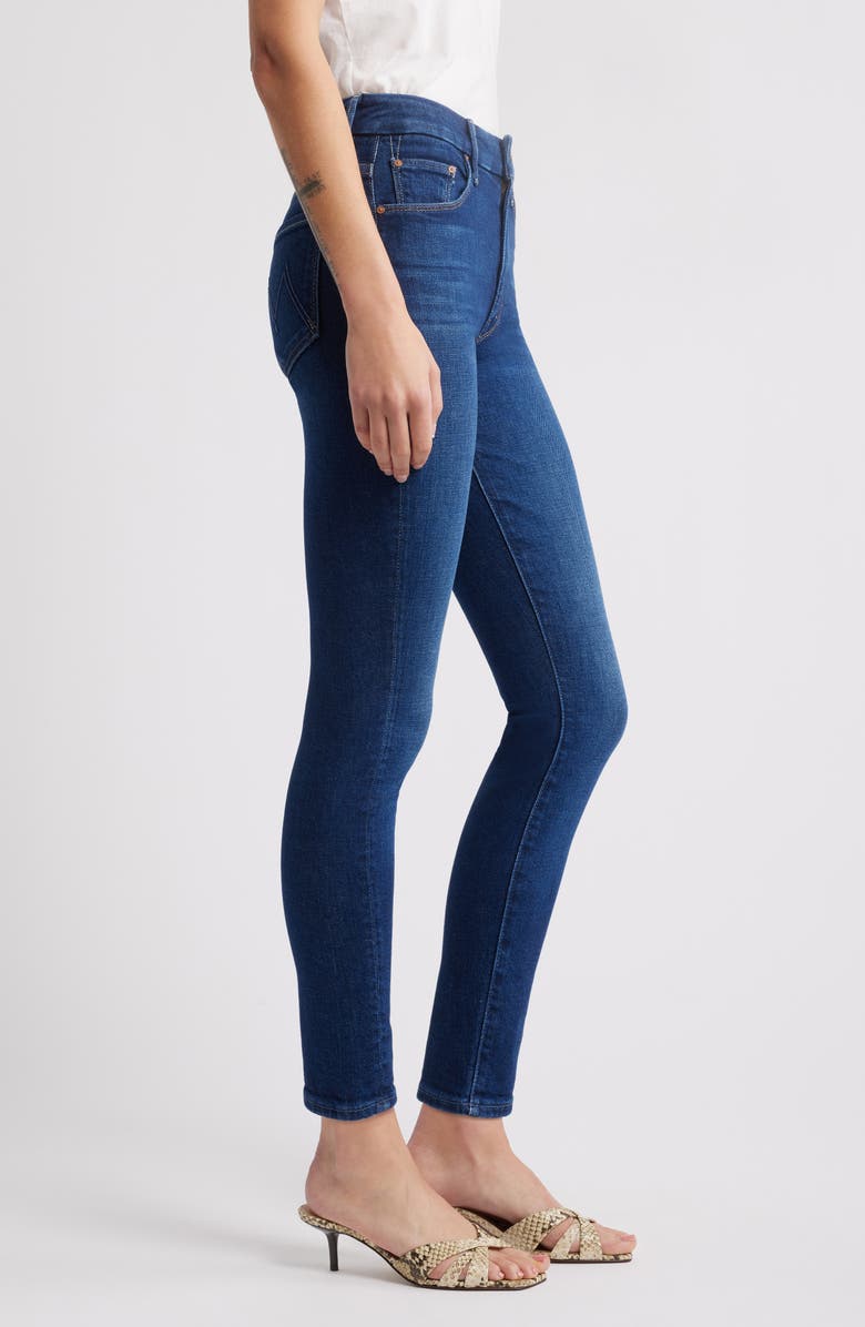 MOTHER Looker High Waist Ankle Skinny Jeans, Alternate, color, Made For Walking