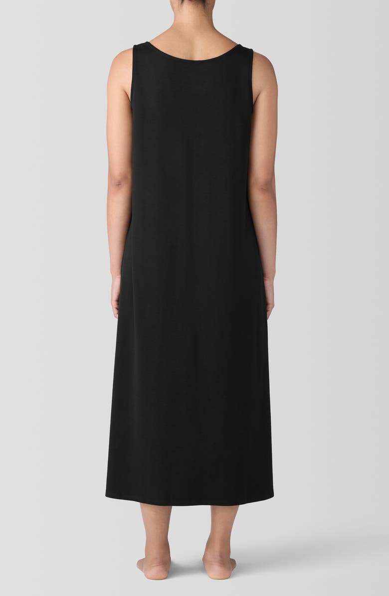 Eileen Fisher Sleeveless Organic Cotton Maxi Dress, Alternate, color, 