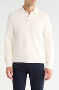 Vince Heirloom Shaker Long Sleeve Polo Sweater