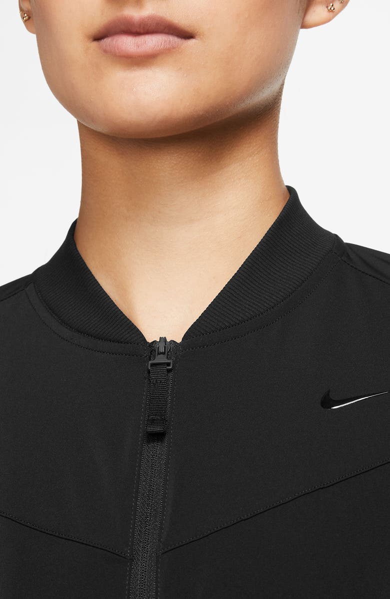 Nike Dri-FIT Bliss Bomber Jacket, Alternate, color, 