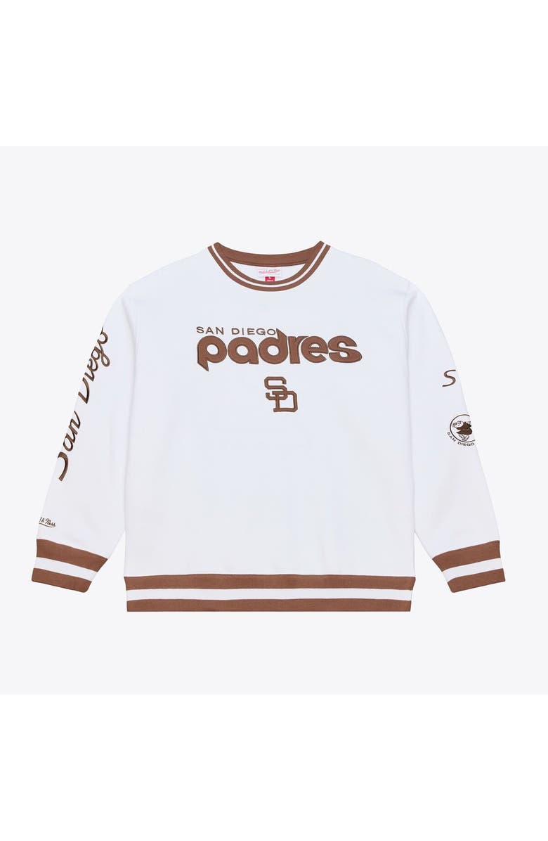Mitchell & Ness Men's Mitchell & Ness  White San Diego Padres Arctic Fleece Sweatshirt, Main, color, White