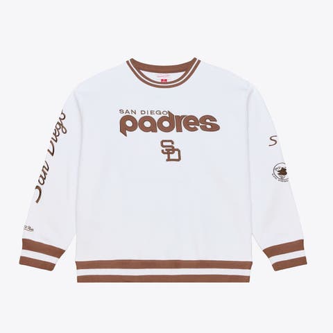 Men's Mitchell & Ness  White San Diego Padres Arctic Fleece Sweatshirt