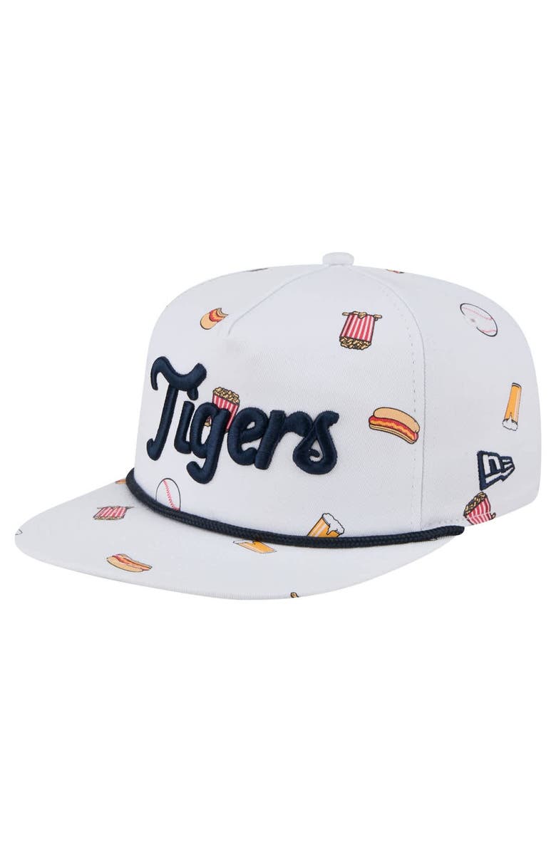 New Era Men's New Era White Detroit Tigers Team Cheer Rope 19TWENTY Adjustable Hat, Main, color, White