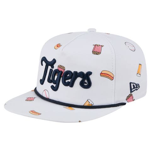 Men's New Era White Detroit Tigers Team Cheer Rope 19TWENTY Adjustable Hat