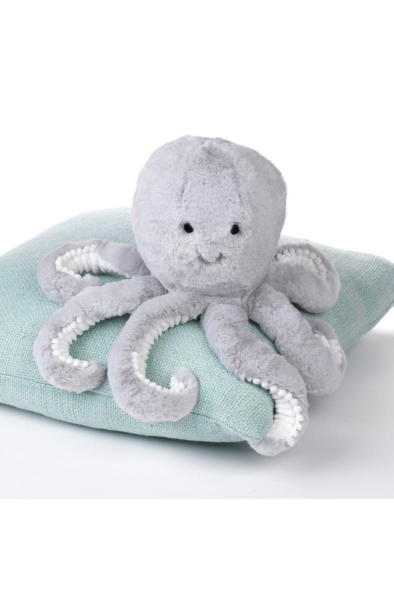 Lambs & Ivy Ocean Blue Plush Octopus Stuffed Animal Toy - Inky, Alternate, color, Blue
