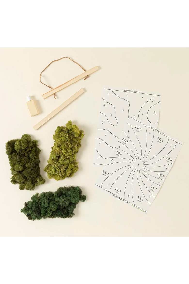 Moss Art by Numbers by Moss Art by Numbers, Alternate, color, Olive Green