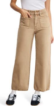 Good American Patch Pocket Crop Palazzo Jeans