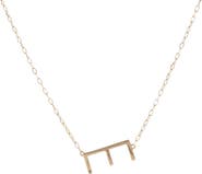 Alex and Ani Gold Elongated Initial Pendant Necklace