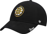 '47 Women's '47 Black Boston Bruins Team Miata Clean Up Adjustable Hat