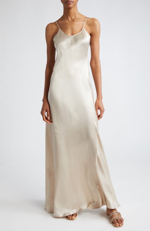 Satin Spaghetti Straps Fleece & Embroidery Evening Dress Satin Spaghetti Straps Fleece & Embroidery Evening Dress