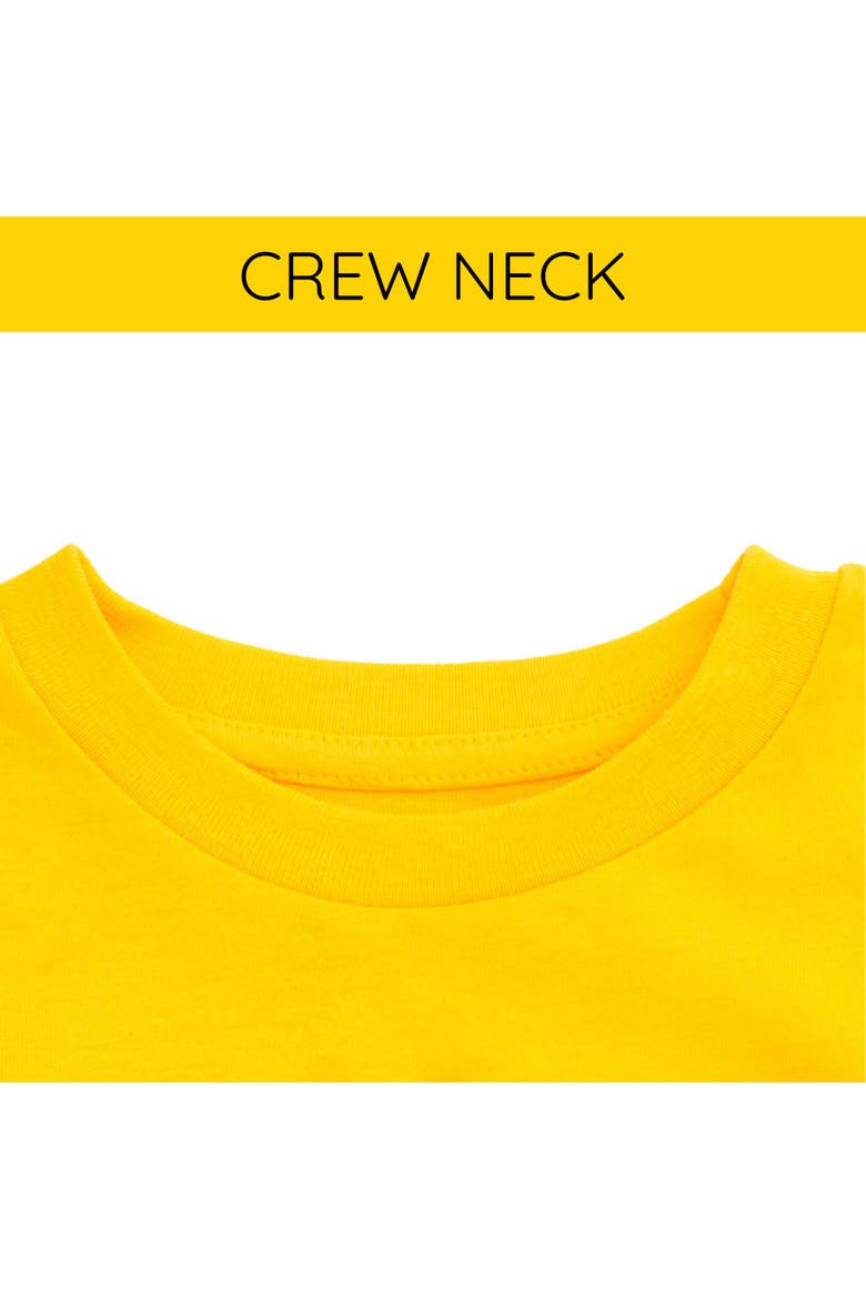 Justice League Short Sleeve T-Shirt, Alternate, color, Yellow Batman Logo