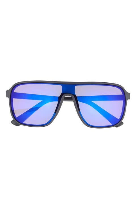 133mm Oversize Polarized Shield Sunglasses