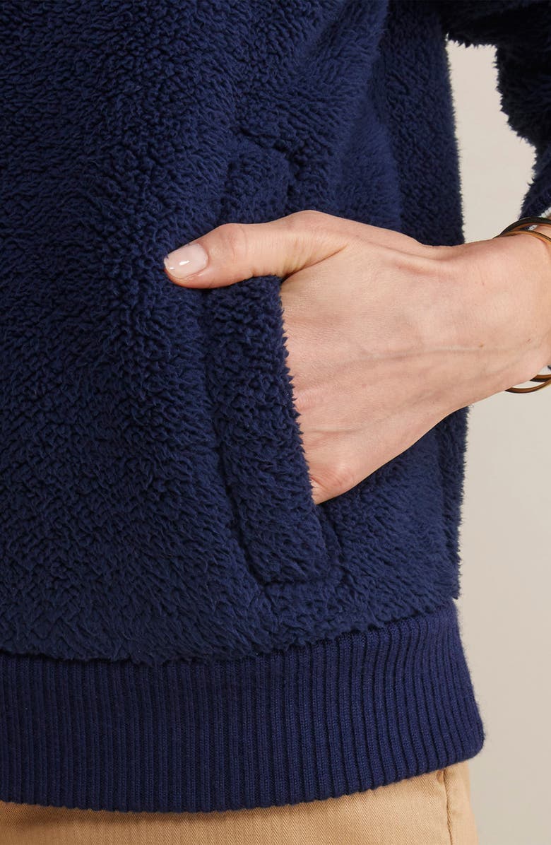 vineyard vines Plush Teddy High Pile Fleece Quarter Zip Pullover, Alternate, color, 