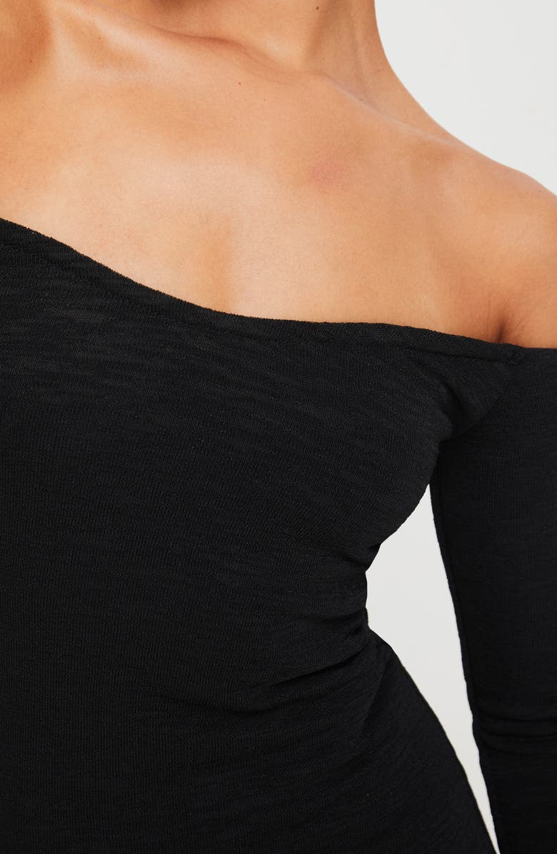 Princess Polly Korey Off the Shoulder Long Sleeve Maxi Dress, Alternate, color, 