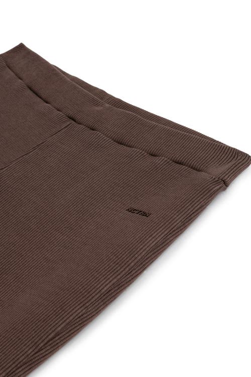 NOCTURNE NOCTURNE RIBBED FLARED PANTS