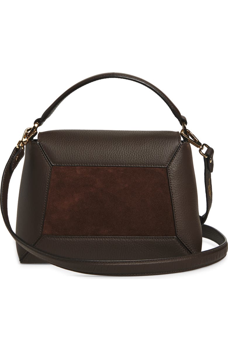 Strathberry Nano Mosaic Leather & Suede Top Handle Bag, Alternate, color,