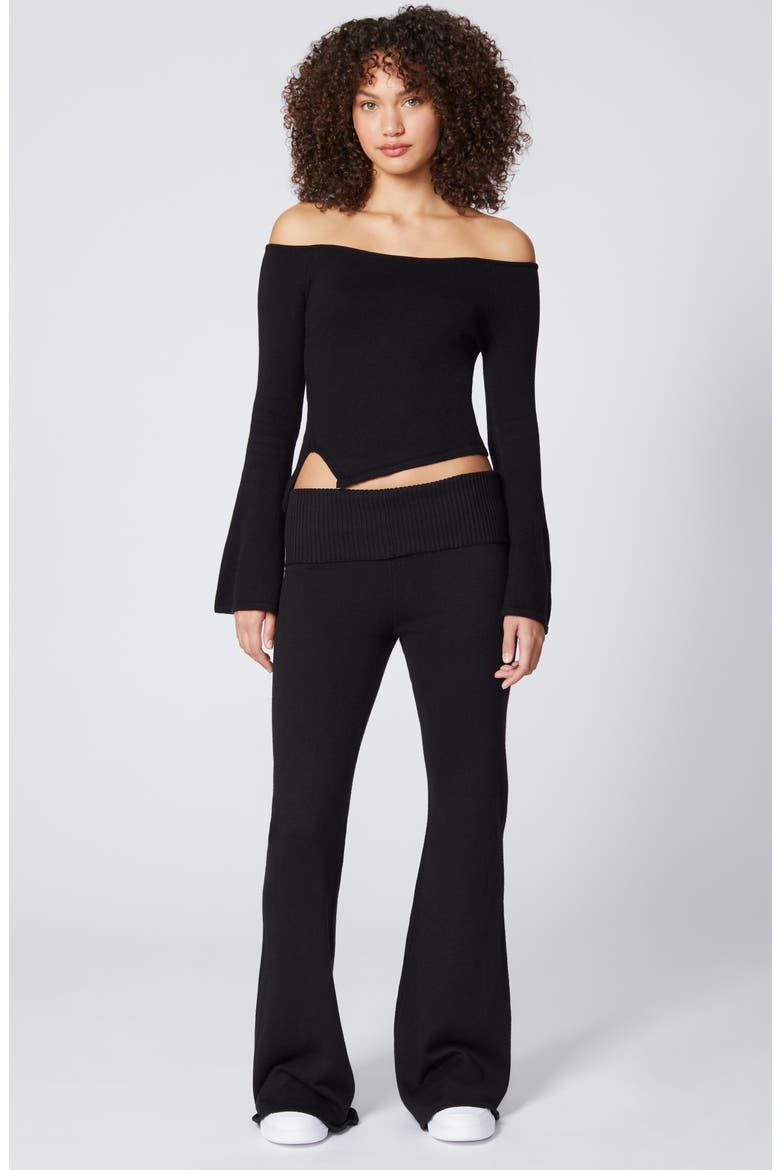 Boat Neck Sweater, Alternate, color, BLACK