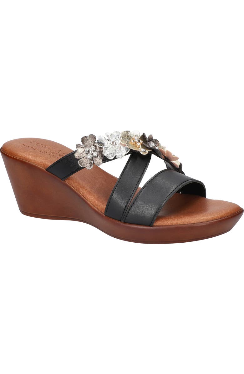 TUSCANY by Easy Street<sup>®</sup> Bellefleur Wedge Sandal, Main, color,