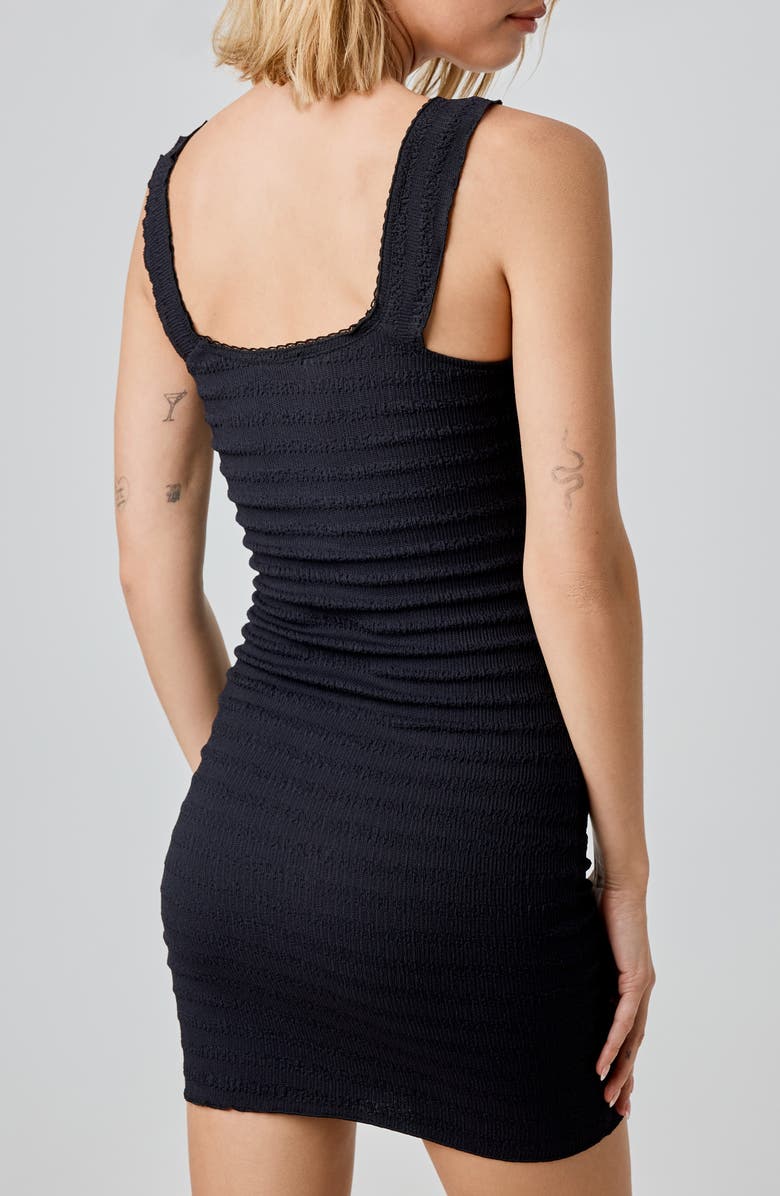 Florence by Mills Seersucker Minidress, Alternate, color, Black