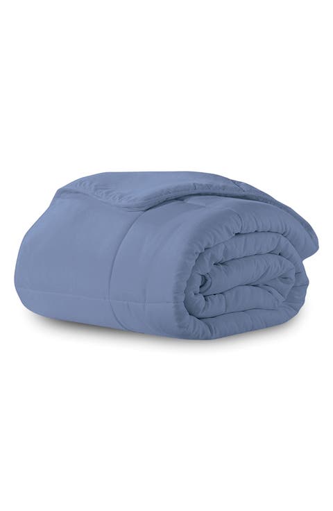 Microfiber Down-Alternative Solid Color Comforter