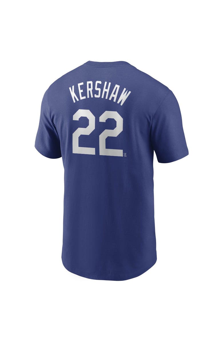 Nike Men's Nike Clayton Kershaw Royal Los Angeles Dodgers Name & Number T-Shirt, Alternate, color, 