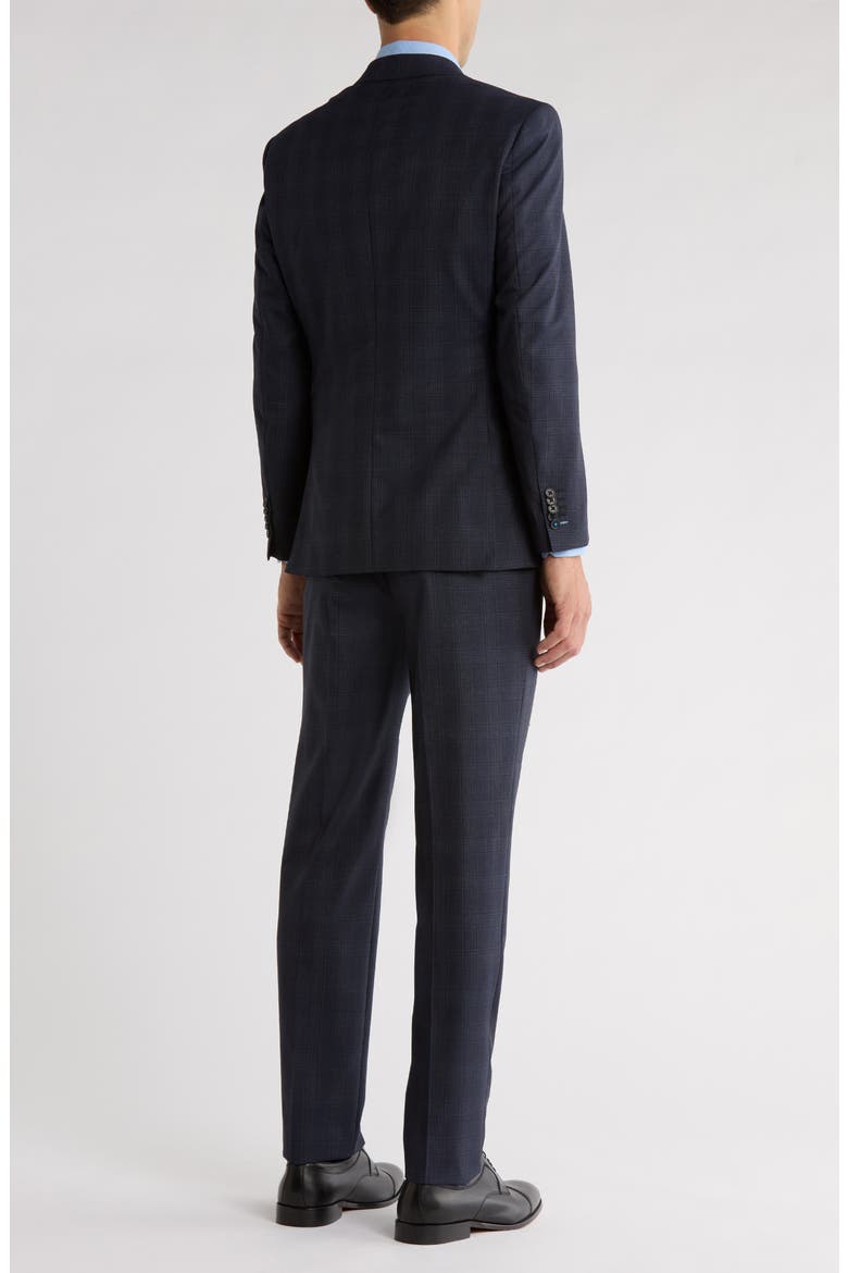 Peak Lapel Wool Blend Suit, Alternate, color, NAVY