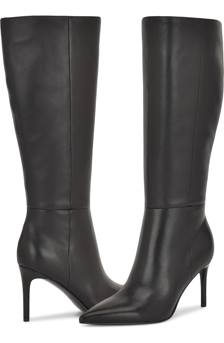 Nine West Cook Pointed Toe Knee High Boot, Alternate, color, Black