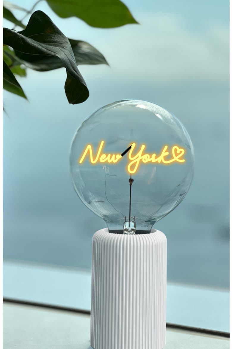 New York Bulb Portable Table Lamp, Alternate, color, LOVE NEW YORK