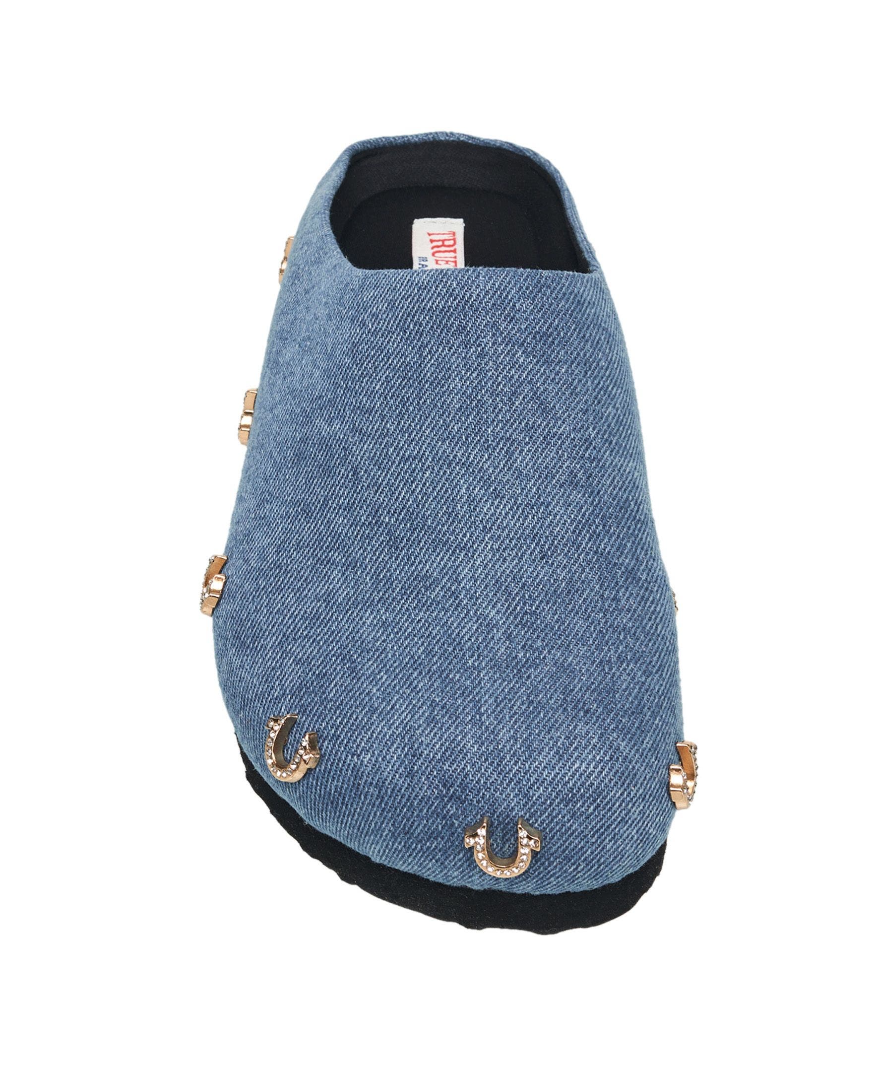 Riri Bling Logo Clog, Alternate, color, Denim