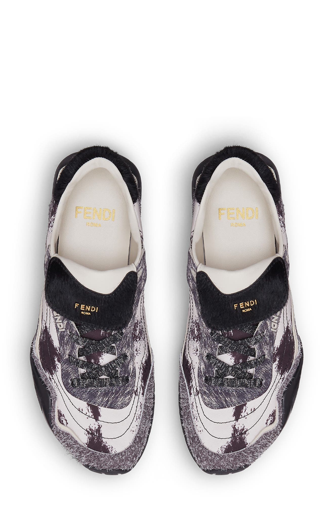 Fendi New Flow Low Top Sneaker, Alternate, color, F1ty6 Vul/ Ice Grey/ Ner/ Pan