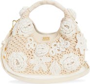 Ganni Mini Crochet Hobo Bag