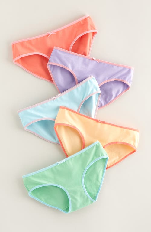 Nordstrom Kids' Assorted 5-pack Hipster Briefs In Multi